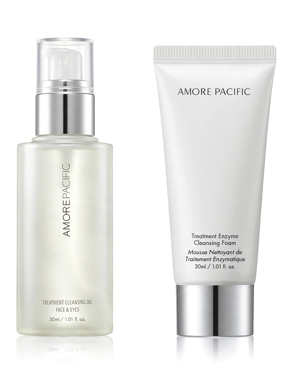 Amore Pacific Treatment Cleansing Oil & Enzyme Cleansing Foam Duo - White/Cream